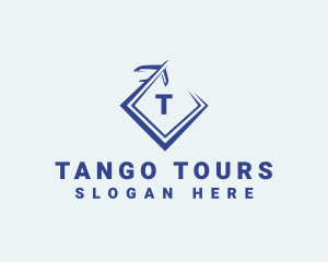 Airplane Travel Tour logo design