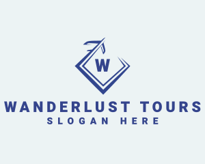 Airplane Travel Tour logo design