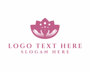 Lotus - Spa Lotus Hands Wellness logo design