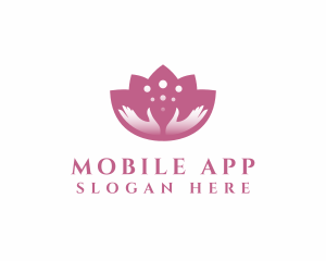 Spa Lotus Hands Wellness Logo