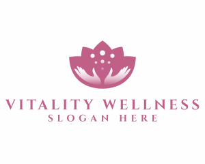 Spa Lotus Hands Wellness logo design