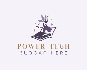 Educational - Puzzle Book Fairy logo design