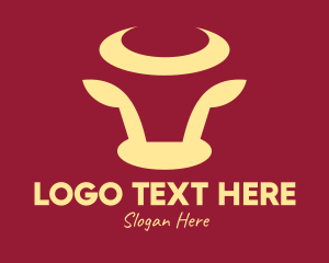 Simple Bull Head Logo