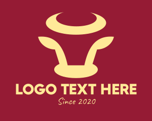 Simple - Simple Bull Head logo design
