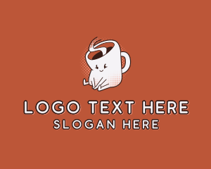Character - Coffee Cup Cafe logo design