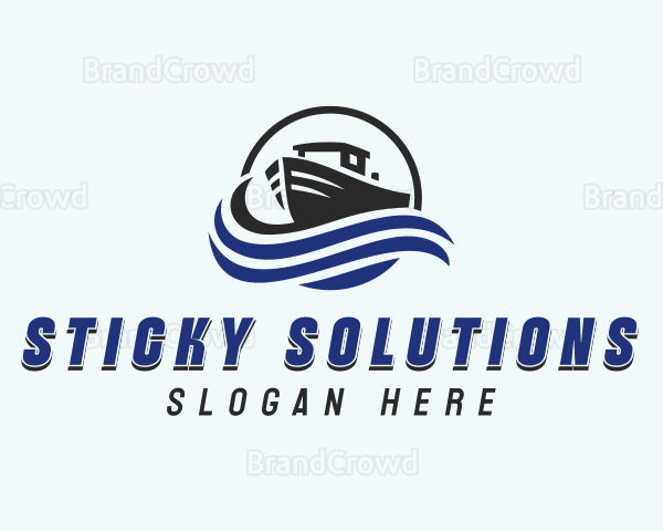 Boat Transport Ferry Logo