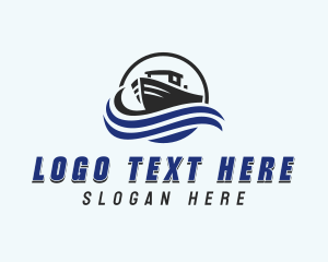 Boat Transport Ferry Logo