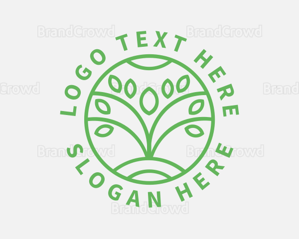 Organic Plant Nature Logo