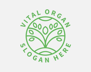 Organic Plant Nature logo design