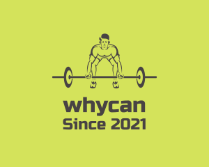 Powerlifter - Power Lifter Man logo design