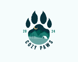 Paw Mountain Outdoor logo design