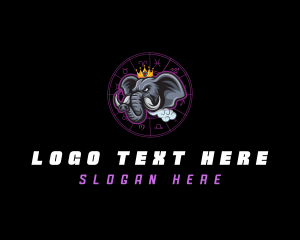Esports - Monster Elephant King logo design