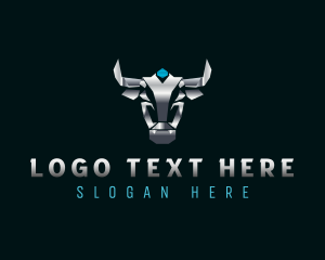 Cyber Bull Horn Logo