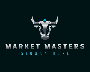 Cyber Bull Horn logo design