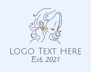 Dangling Earrings - Earring Stylist Boutique logo design
