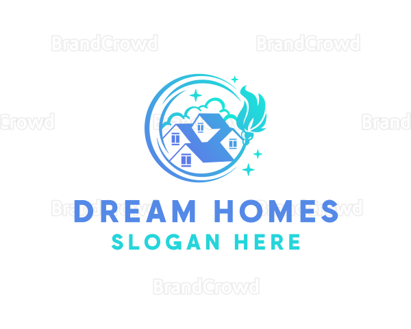 House Cleaning Property Logo