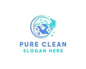 House Cleaning Property logo design