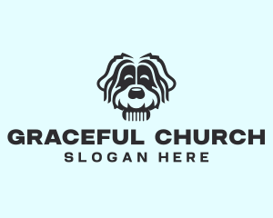 Dog Grooming Comb Logo