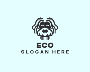 Hound - Dog Grooming Comb logo design