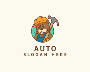 Miner - Maintenance Tool Beaver logo design