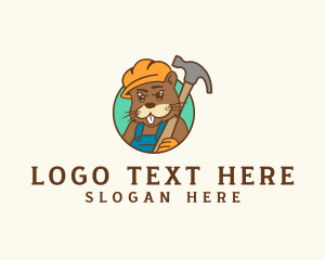 House Repair - Maintenance Tool Beaver logo design