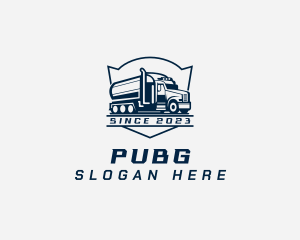 Emblem - Fuel Truck Transportation logo design