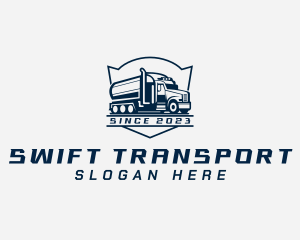 Fuel Truck Transportation logo design