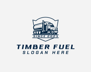 Fuel Truck Transportation logo design