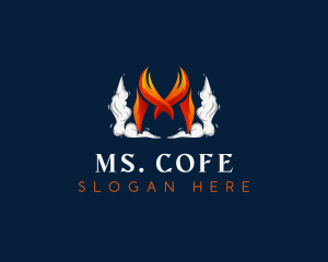 Hot Flaming Cuisine logo design