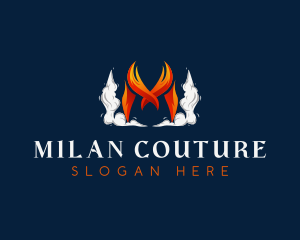 Hot Flaming Cuisine logo design