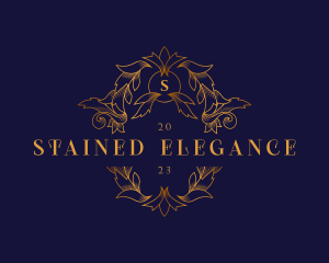 Luxury Ornament Wreath logo design