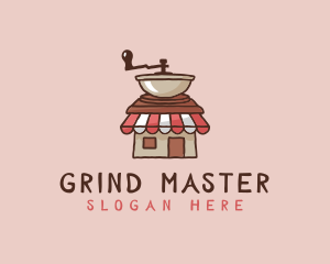 Grinder - Coffee Grinder Cafe logo design