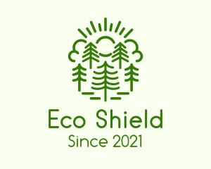 Sunrise Eco Forest logo design