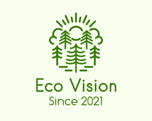 Sunrise Eco Forest logo design