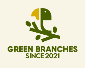 Wild Parrot  Branch  logo design