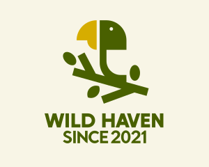 Wild Parrot  Branch  logo design