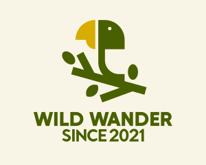 Wild Parrot  Branch  logo design