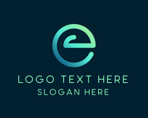 Letter E - Future Technology Laboratory logo design