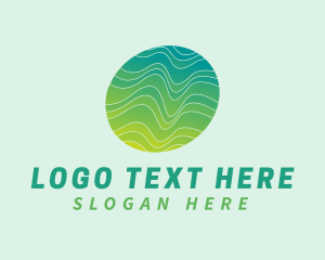 Waves - Green Wave Tech logo design