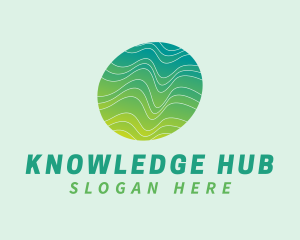 Modern - Green Wave Tech logo design