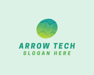 Green Wave Tech logo design