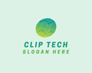 Green Wave Tech logo design