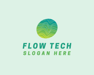 Green Wave Tech logo design