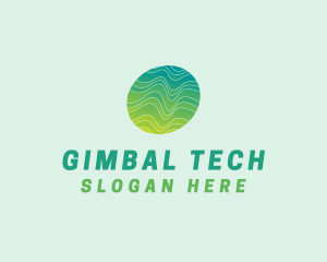 Green Wave Tech logo design