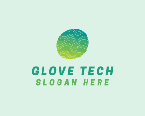 Green Wave Tech logo design