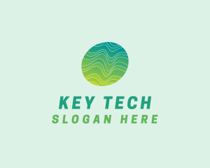 Green Wave Tech logo design