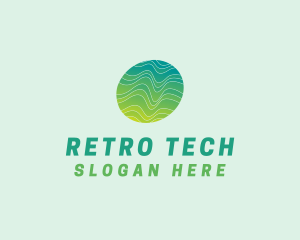 Green Wave Tech logo design