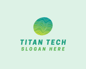 Green Wave Tech logo design