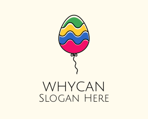 Cute Multicolor Balloon Logo