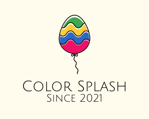 Cute Multicolor Balloon logo design